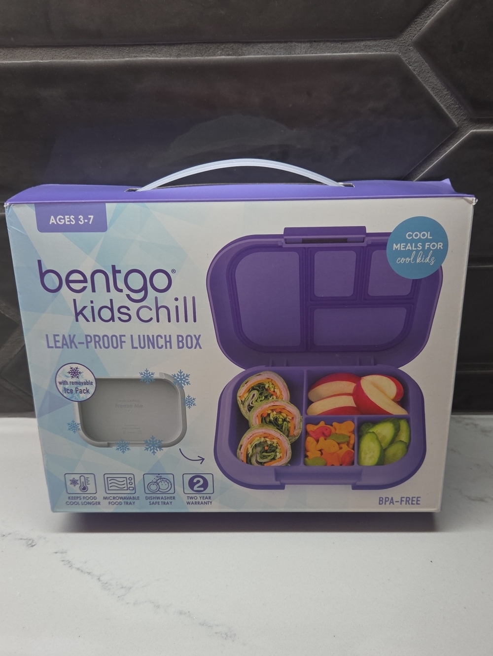 Bentgo Kids Chill Leak-Proof Lunch Box - Purple